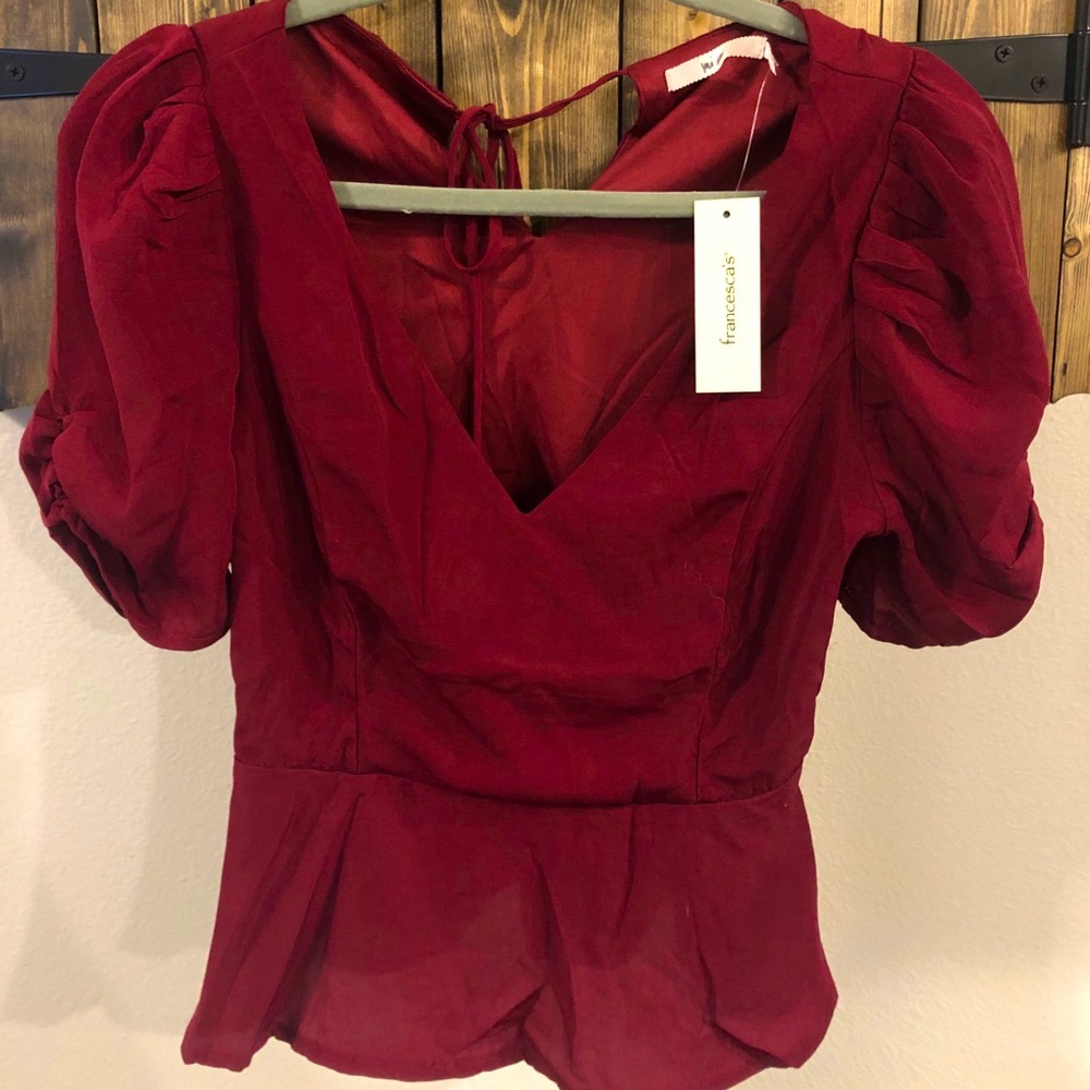 NWT red blouse